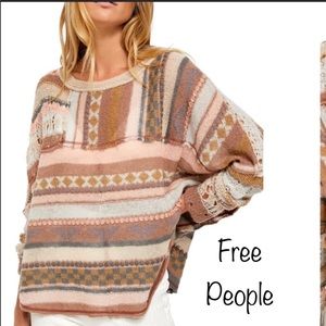NWT Free People Very Light Poncho Cardigan